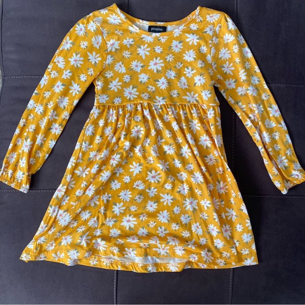 Girls Boutique Floral Daisy Dress